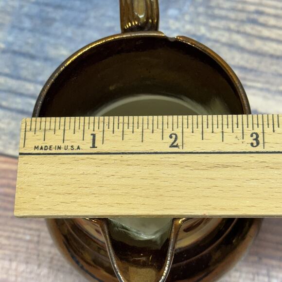 Set of 3 Allertons Longton England Copper Luster Painted Matching Pitchers - Picture 6 of 13